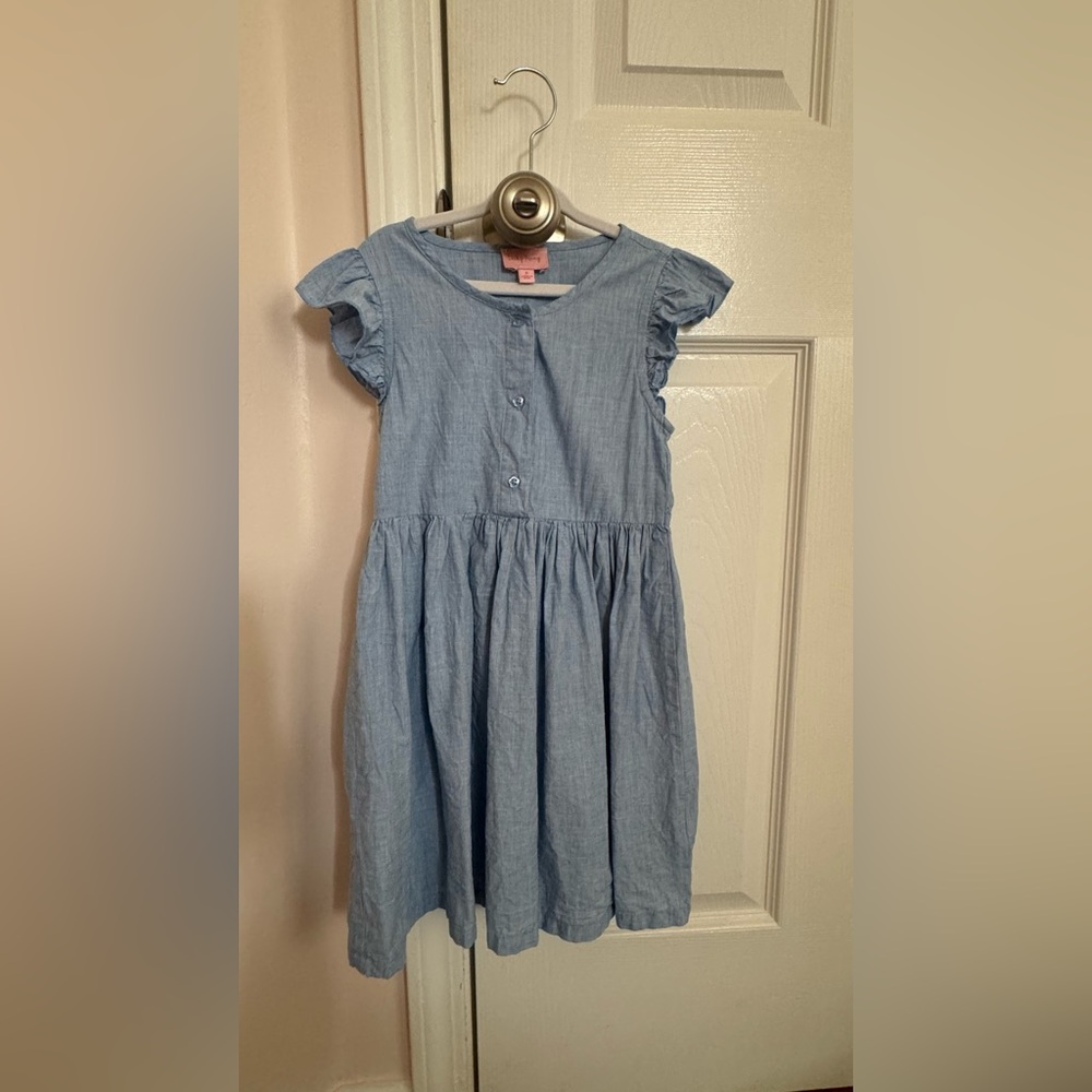 Lucky Brand Girls Blue Denim Dress Size 6
